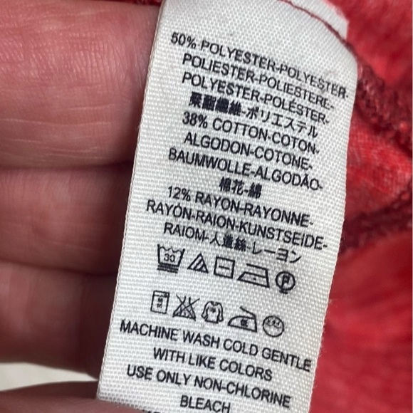 Free People We the Free Londontown coral thermal look long sleeve top size S - Picture 2 of 13